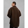 GXG Men's Brown Textured Twill Short Coat