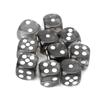 10pcs 16mm Acrylic Dice Black Clear 6 Sided Dice Casino Poker Game Bar Party Dice Children Board Game Toy