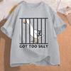 Silly Goose On The Loose T Shirts for Men Women Funny Cowgirl Western Tee Shirt 90s Fashion Graphic T-shirt Short Sleeve Clothes