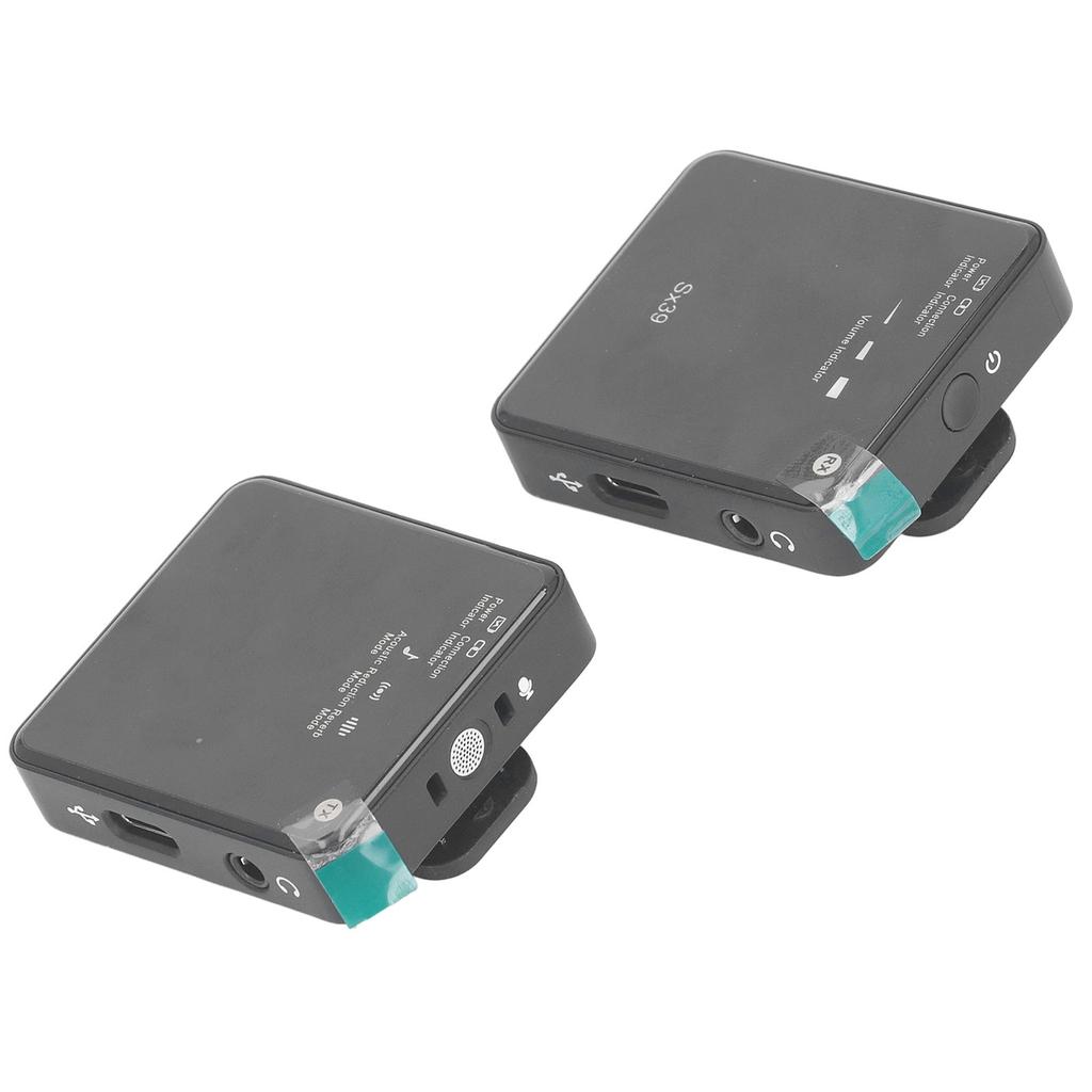 Wireless Lavalier Microphone Noise Reduction Stable Connection Anti Interference for Video Recording Vlog