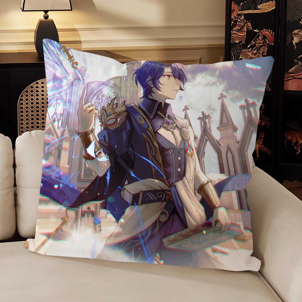 Classic Game Honkai Star Rail Dr. Ratio Sofa Living Room Bedroom Headboard Backrest Cushion Square Cushion Nap Time Pillow Case