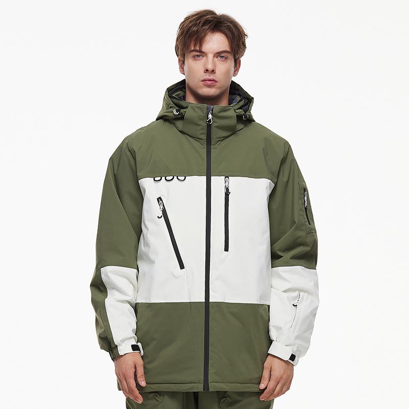 Ski Jacket - Men's & Women's 2024-25 Season, Windproof, Waterproof, Warm for Single & Double Board