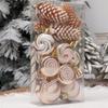 15pcs Plastic Christmas Candy Ball Pendant Reusable Merry Christmas Decor  Wedding Party