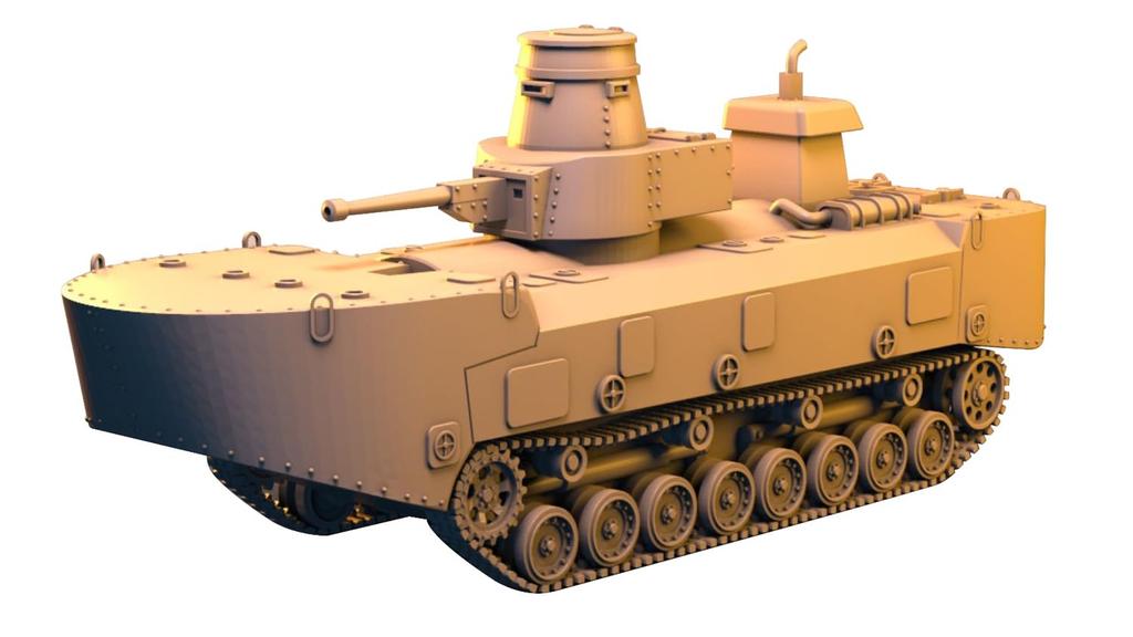 IDAP Technology Japan Speciální typ Vnitřní požární člun Kachi Car 3D tisková stavebnice PD72099 1/72