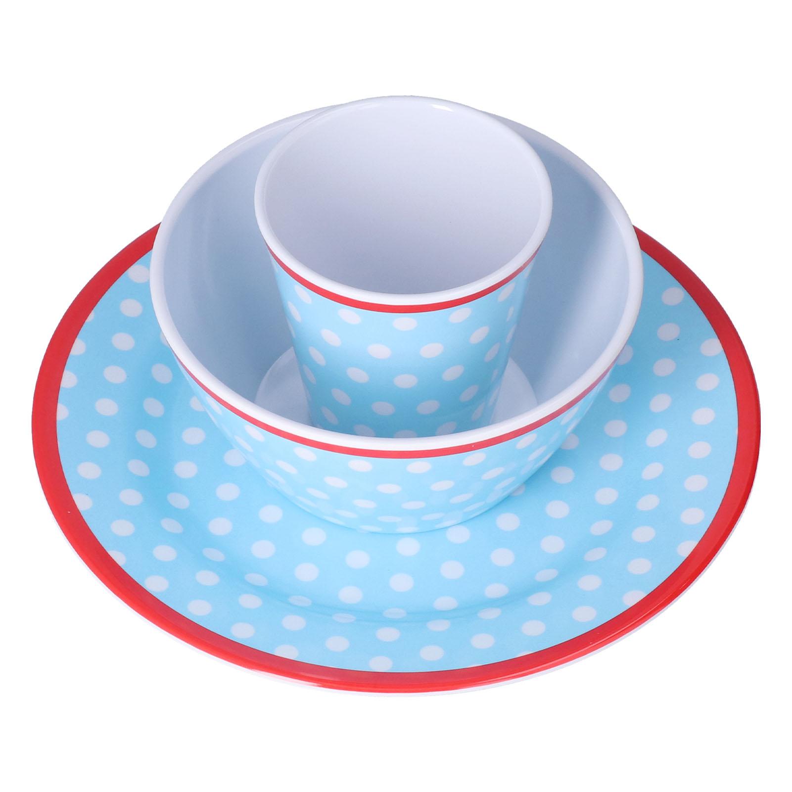 

3 Piece Set of Salad Tableware Fruit Snack Plate Bowl and Cup Set Salad Tableware
