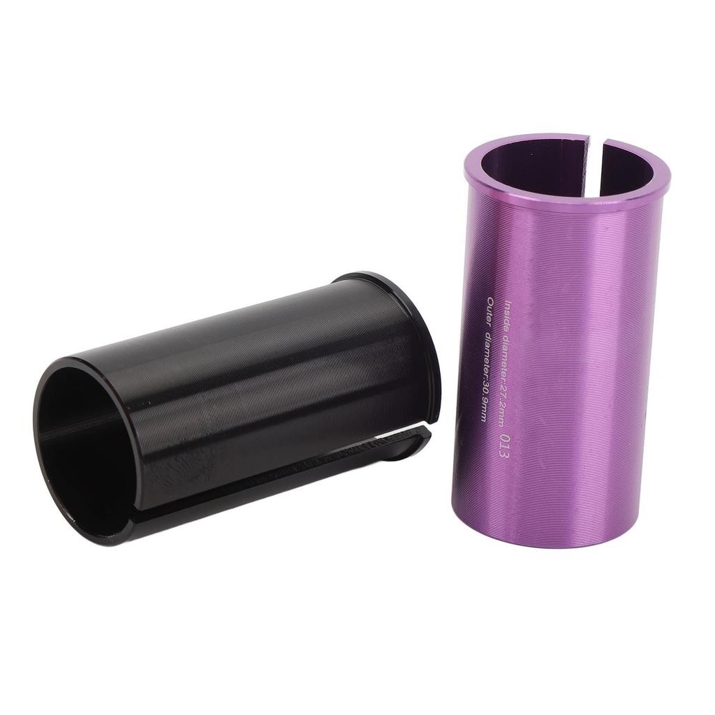 2 STÜCKE Aluminiumlegierung Sattelstützen-Shim Leichte Reduzierhülse Sattelstützenrohr-Adapter-Shim für