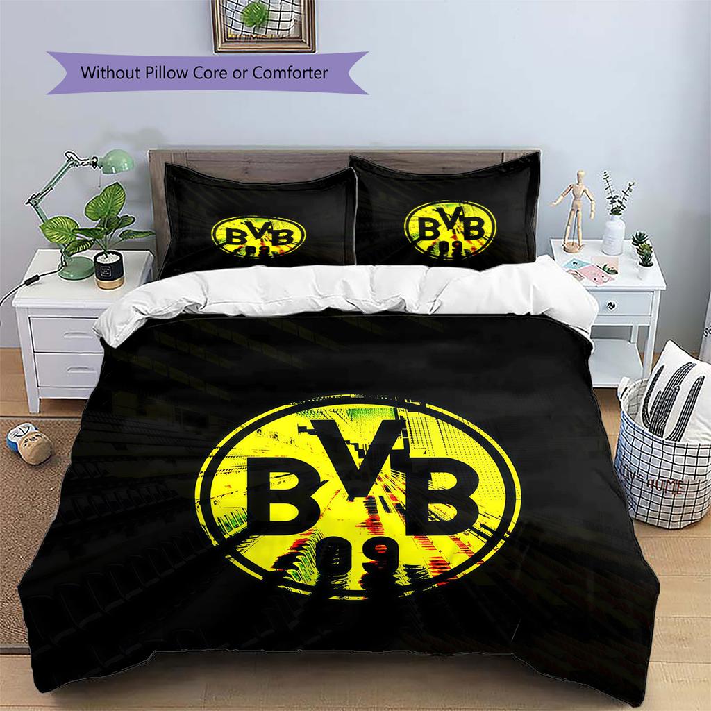 BVB092 Pattern Bedding Quilt Set Home Decoration Gift (1 * Duvet Cover + 2 * Pillowcase Without Core)
