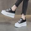 Small inner height-increasing women's shoes 8cm versatile and breathable 2025 summer new high-soled thick-soled ins muffin baseplate shoes