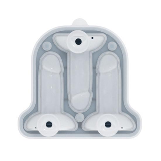 Silikonová forma na ledové kostky Rozmarná forma na led s víkem Bez BPA Výrobník ledových koulí vtipných tvarů na koktejly, pivo, kávu