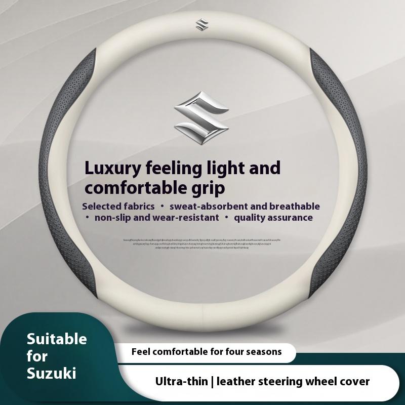 

Car Carbon fiber Leather Steering Wheel Cover For Suzuki S-Cross Swift SX4 Vitara Jimny Grand-Vitara Baleno Celerio Ciaz Samurai