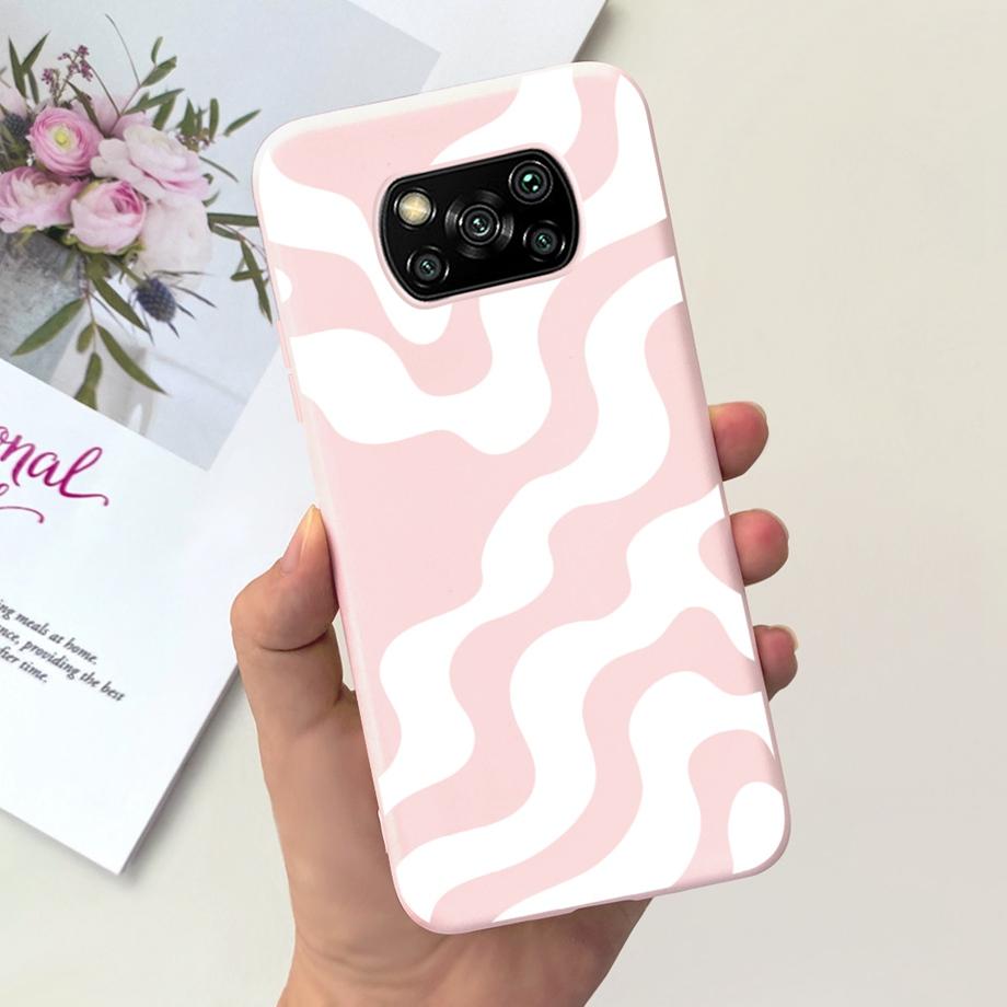 Pro Xiaomi Poco X3 Pro Pouzdro Poco X3 NFC Kryt Květina Roztomilý Kočka Malba Nárazník Skořápka Na PocoX3 X3Pro x3nfc Měkký Luxusní Silikon