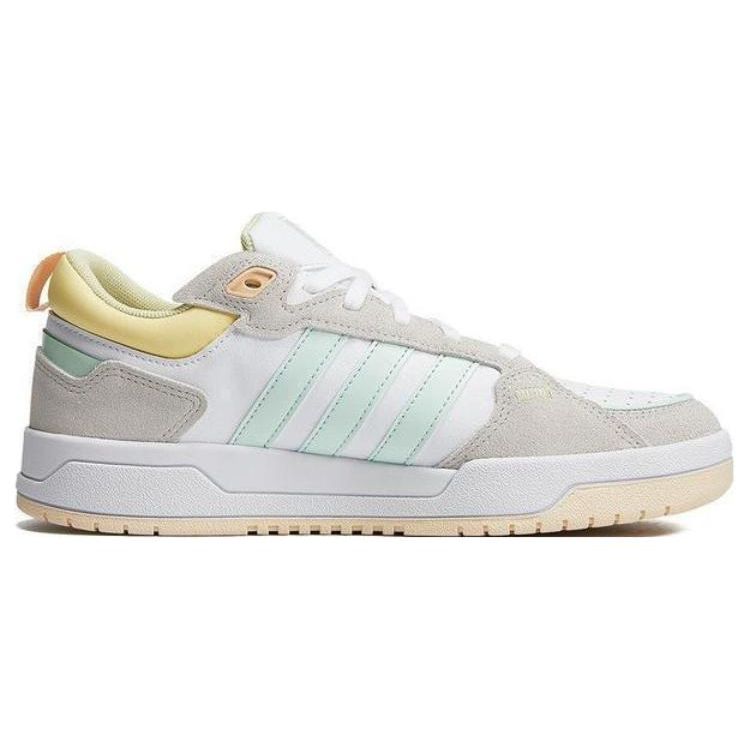 Adidas Neo 100Db Lifestyle Slip Resistant Durable Lightweight Low Top Skate Shoes Women Sneakers White Yellow IF5590
