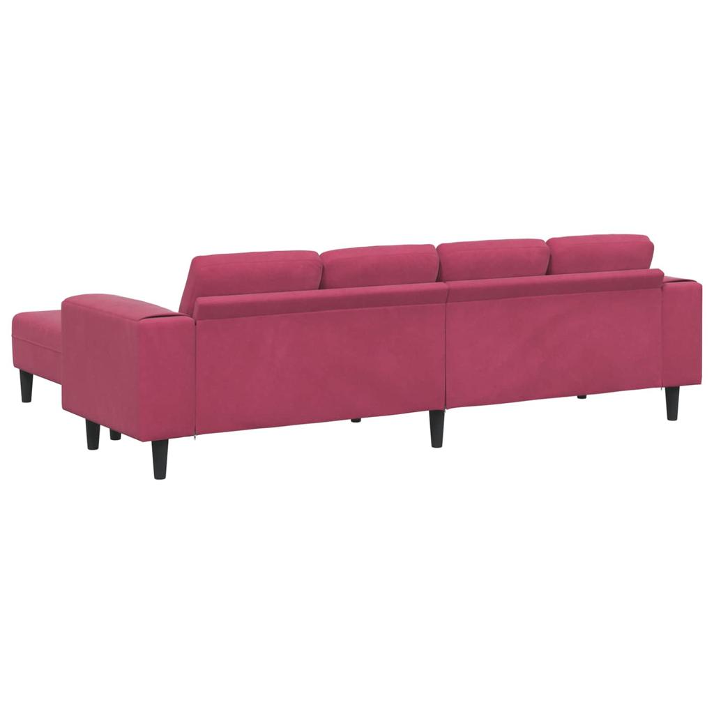 Living Room Sofa Set 3 pcs Burgundy 250 x 188 x 76 cm