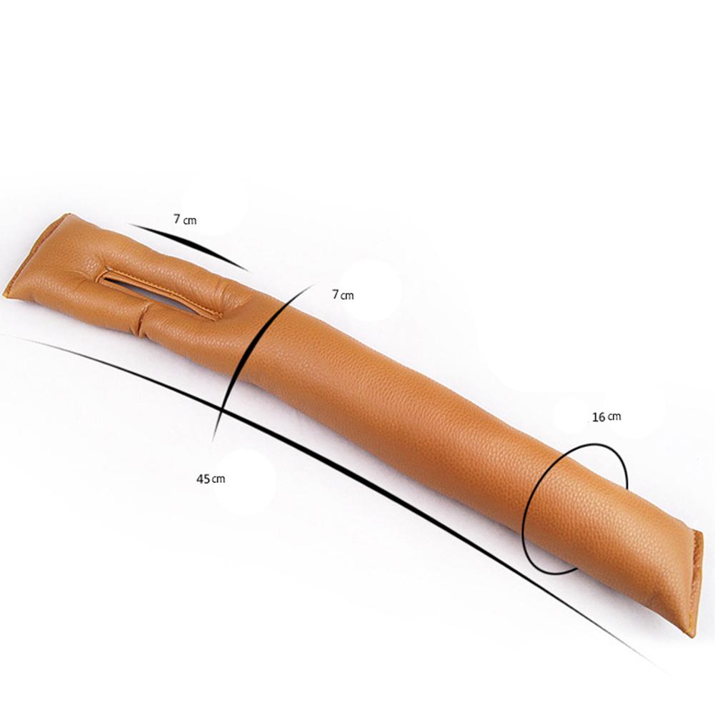 2PCS Car Seat Gap Filler PU Leather Soft Side Seam Plug Leak-proof Filling Strip Car Accessories Interior Universal Decoration