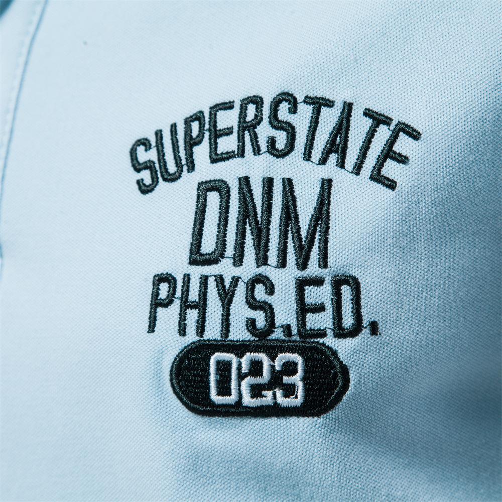 New Cotton Lapel Short-sleeved Men's Shirt Solid Color Embroidered Sports Base Men's POLO Shirt