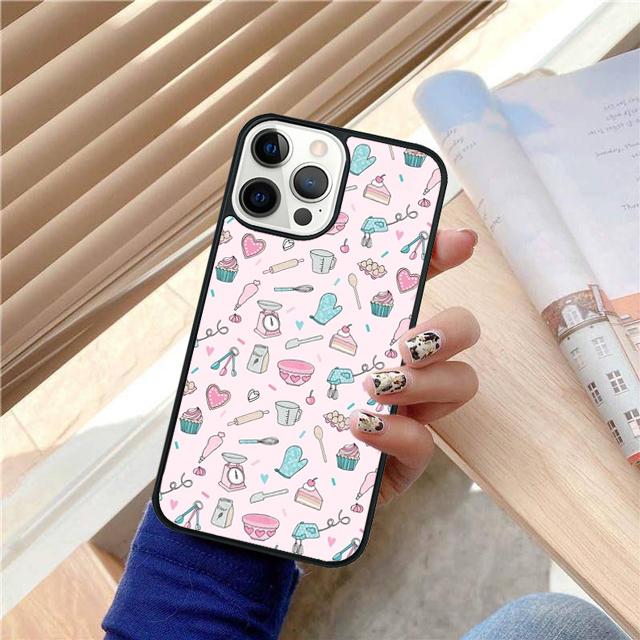 Love Baking Chef Knife Phone Case Back Cover for iPhone 17 Air 16 15 14 13 11 12 Pro Max Plus Shell Coque