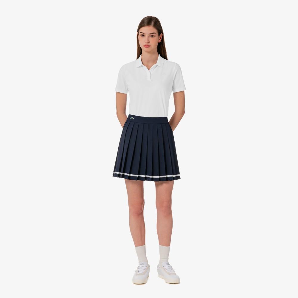 [lacoste] Women's Tennis Tape Tipping Skirt JF231E-56GHDE