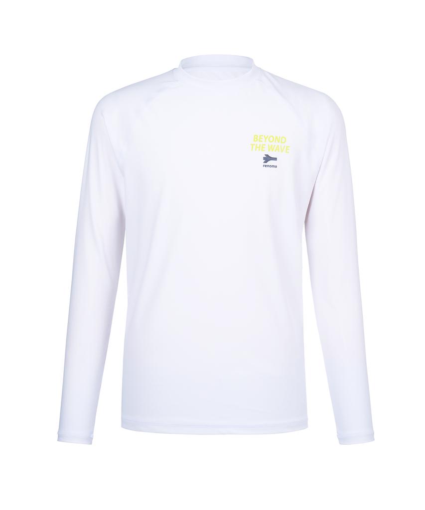 Lenomasuyeongbog Men'S Basic Rash Guard White Rn-Ts2F504-Wh