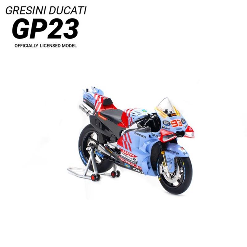 In Stock Kiloworks 1:12 Ducati Pramac Gp23  Motorcycle Simulation Alloy Micro Diecasting Custom Toy Collection Gift Ornament