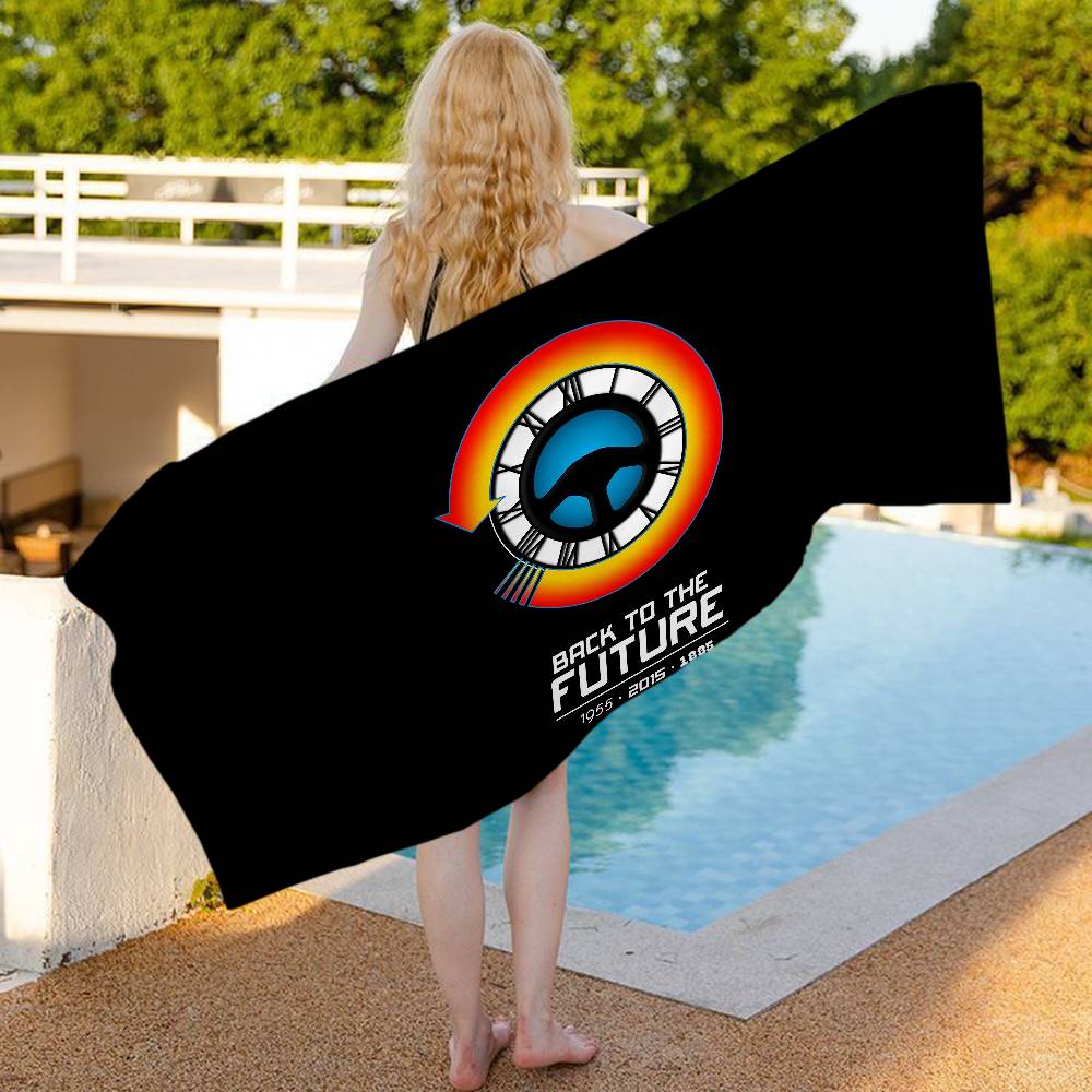 Science Fiction Comedy Back To The Future Big Microfiber Beach Towels Quick Dry Towel Beach Towels Pool Towel For Travel Yoga
