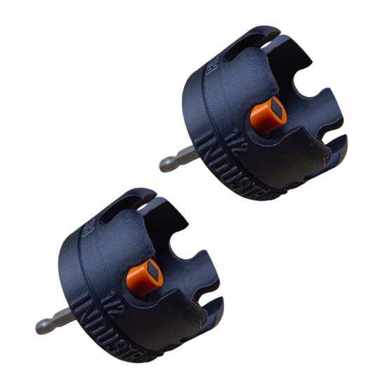 

1/2 шт. Гайка для резьбовой шпильки, крепежный инструмент, прочная конструкция, широко используется, универсальное эргономичное устройство для затяжки гаек, насадка для дрели 2pcs