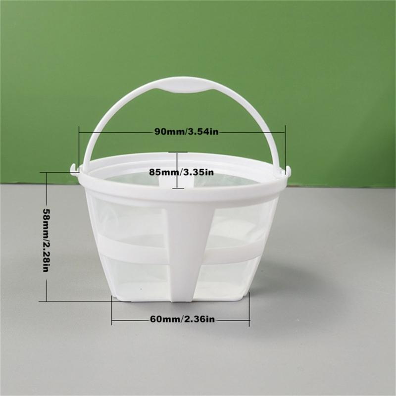 Set Of 4 Nylon Coffee Filters Permanent And Reusable Coffee Filter Strainer Tool For Home And Commercial Use