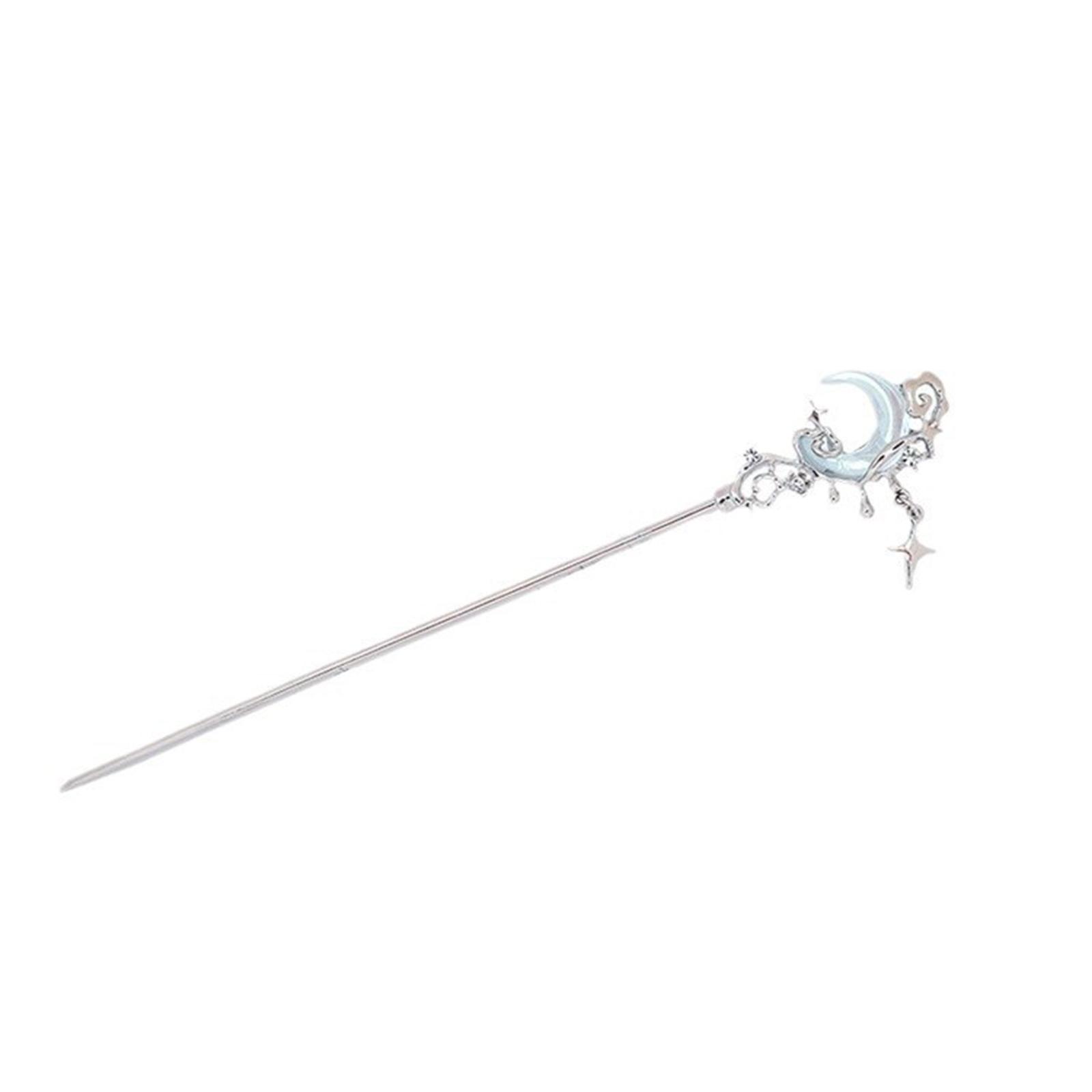 

Элегантная заколка для волос «Звезда» с филигранью из лунного камня Буяо для женщин, девушек Буяо для традиционных головных уборов, украшение для волос M