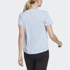 adidas Heat.Rdy Schweiß-Kaschierend Einfarbig Logo Rundhals Kurzarm T-Shirt Damen Oberteile Hellblau II3245