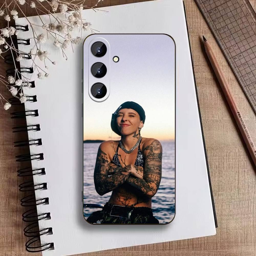 Singer Young M-Miko Phone Case For Samsung Galaxy A73,A21s,A22,A31,A52,A53,A71,A41Soft Black Shell