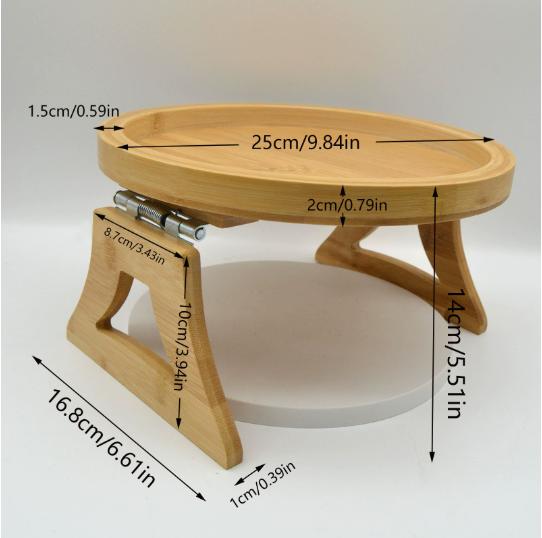 Sofa Ftorage Bamboo Armrest Clip-On Tray Practical TV Remote Control  Snack Coffee Snacks Storage Holders Racks