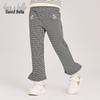 DAVE&BELLA Girls' Houndstooth Flare Pants