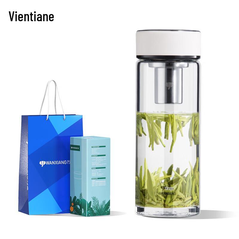 Wanxiang U382R 420ml Borosilicate Glass Travel Cup
