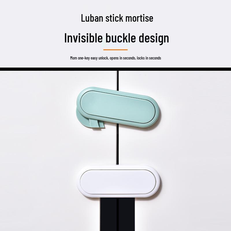 Child Safety Double Door Lock & Finger Pinch Protector - Baby Cabinet Latch & Childproof Cupboard Lock