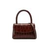 Croco Cow Leather Crossbody Handbag Regular Women's Coffee 18FWMINANEDSMA