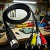 Universelles 6-Pin-DIN-zu-4-Cinch-Audio-/Video-Kabel für professionelle Setups Nahtlose Konnektivität zwischen Geräten 50/150 cm