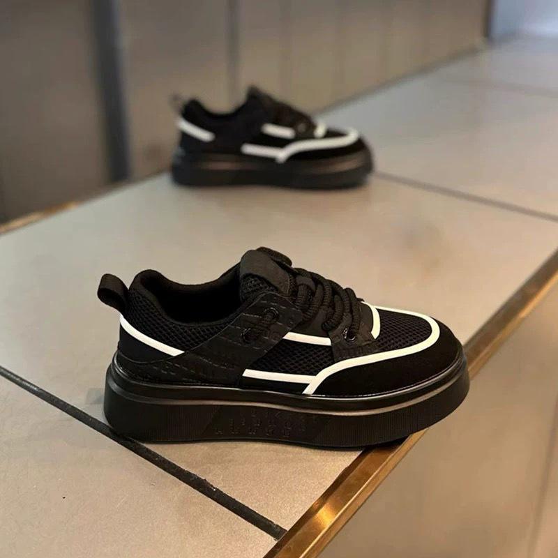 Summer New Low-top Platform Casual Shoes Mesh Breathable Board Shoes Ok