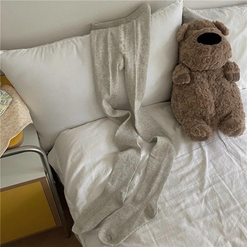 Frauen Strumpfhosen Herbst Winter Warme Oberschenkel Hohe Strümpfe Strumpfhosen Frauen Einfarbig Dessous Sexy Dünne Strumpfhosen Eng