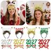Sequin 2027 Happy New Year Headband Sweet Star Strip Headwear  Photo Prop