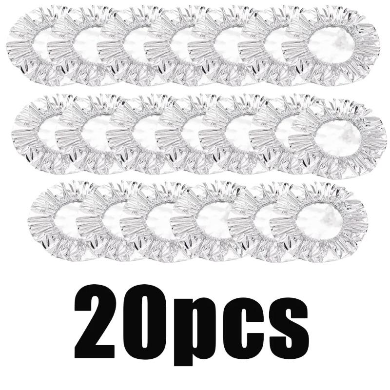 10-60pcs Reusable Aluminum Foil Bowl Cover Heat Insulation And Heat Preservation Food Grade Oven Takeaway Picnic