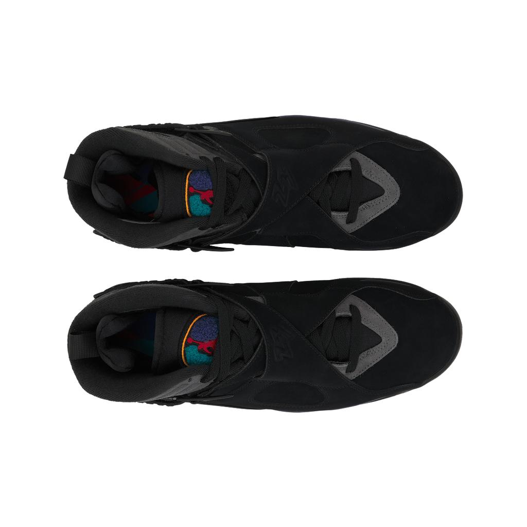 Air Jordan 8 Retro Aqua 2025 Męskie Sneakersy Czarne Prawdziwa Czerwień Żelazna Szarość 305381-006