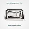 MOLUONA 304 Stainless Steel Rectangular Tray