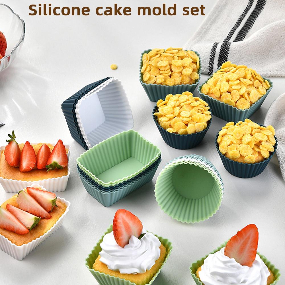 Silicone Cupcake Baking Mold 24Pcs Set Bakeware Baking Silicone Mold For Baking Tool