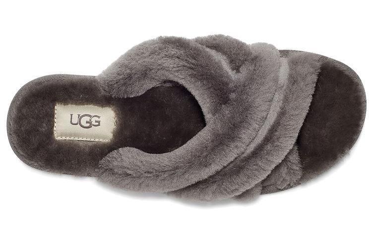UGG Scuffita Slippers Charcoal Gray Women's 1123572-CHRC