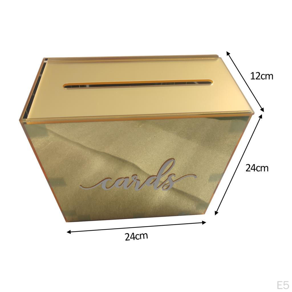 Acrylic Wedding Money Box Large Envelope Gift Card for Reception