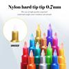 18Color Metallic Paint Pens 07mm Glitter MarkersSuper Golden Acrylic Markers for Rock Painting Stone Ceramic Fabric Pebbles
