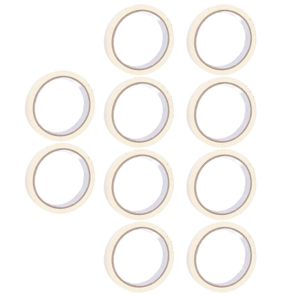 10 Rolls White Masking Tape 0.7in Width Easy Tear High Adhesive Paint Tape for Painting DIY Arts Crafts Labeling