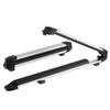 Ski & Snowboard Roof Rack, Carry up to 6 Pairs of Skis or 4 Snowboards, 2 PCS Aluminum Universal Car Roof Rack Top Holder with Lock & Rubber Padding