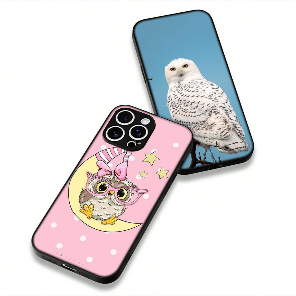 For Xiaomi Redmi 15C 15 A4 A5 9A 9T 10A 10C 9C NFC Note 11 9 8 10 Pro 8T Phone Cover Case Owl Bird Cute