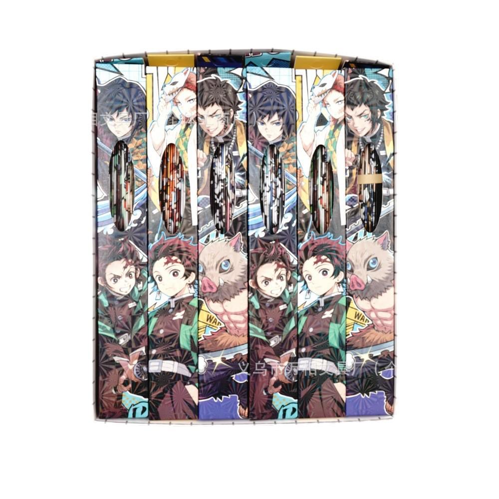 New 8-inch Folding Demon Slayer Fan: Cartoon Tanjiro & Nezuko Portable Summer Cool Fan