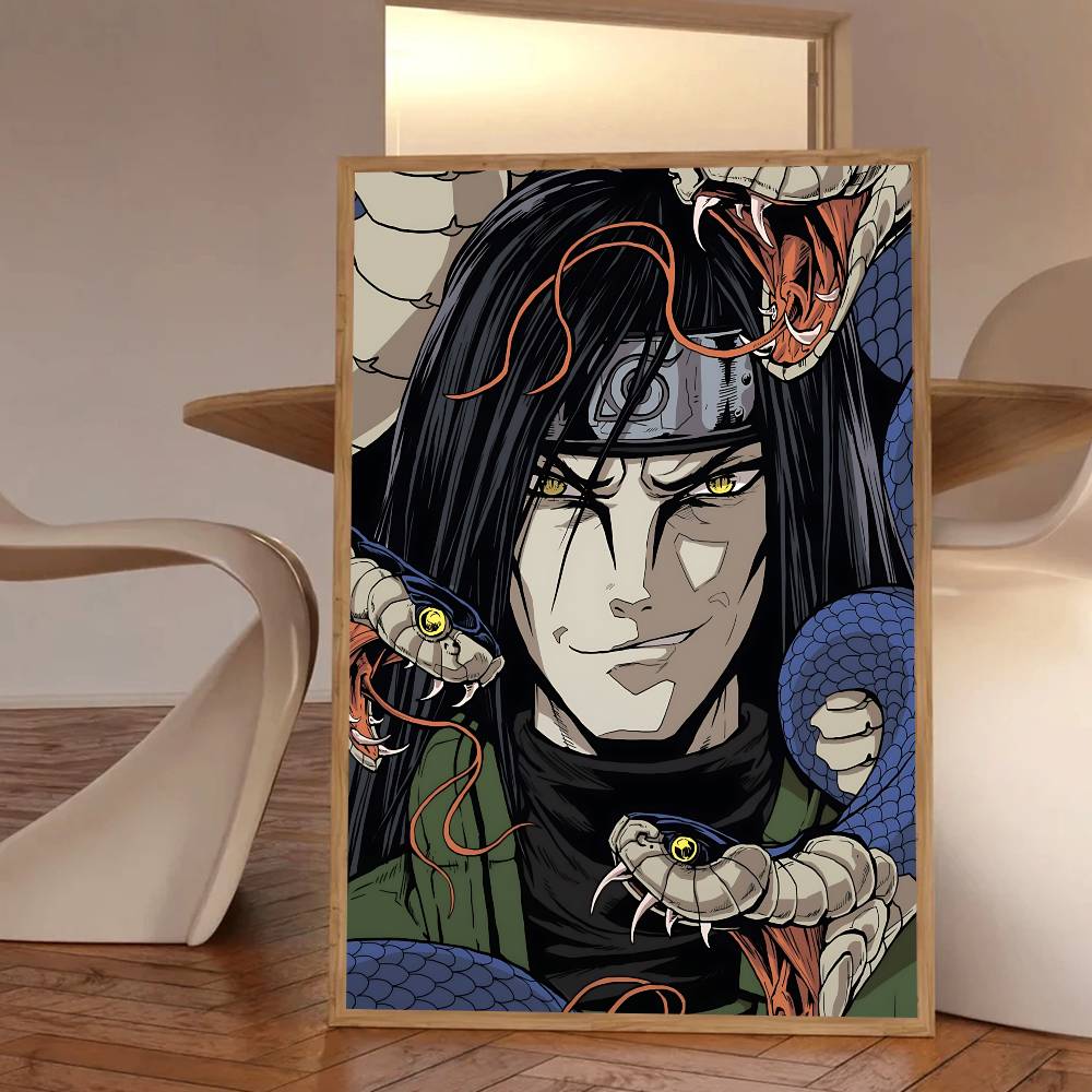 Anime Cool Character O-Orochimaru Posters HD Print Vintage Wall Art Decor for Home Study Room